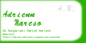 adrienn marcso business card