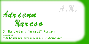 adrienn marcso business card